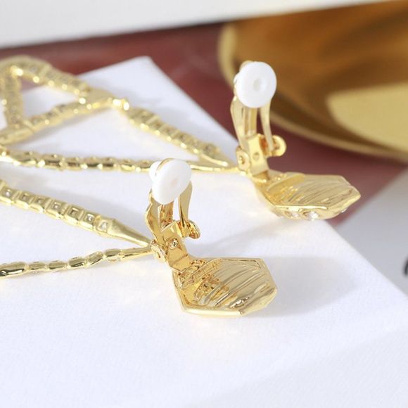 Alexis Bittar Miss Havisham Mosaic Crystal Geometric Earrings - SILVER CLIP-ON - Picture 9 of 9